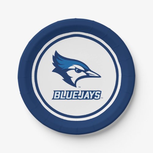 Creighton University Bluejay with Wordmark Paper Plates