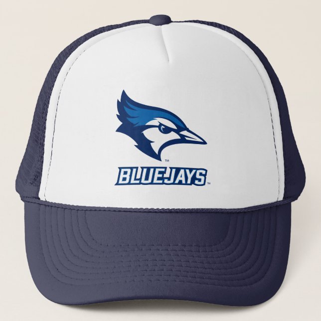 Creighton University Bluejay with Wordmark Trucker Hat (Front)
