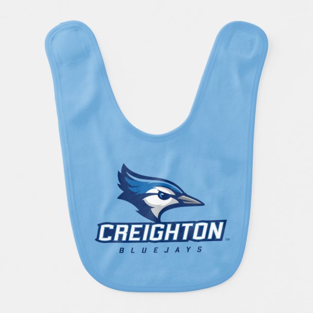 Creighton University Bluejays Baby Bib (Front)