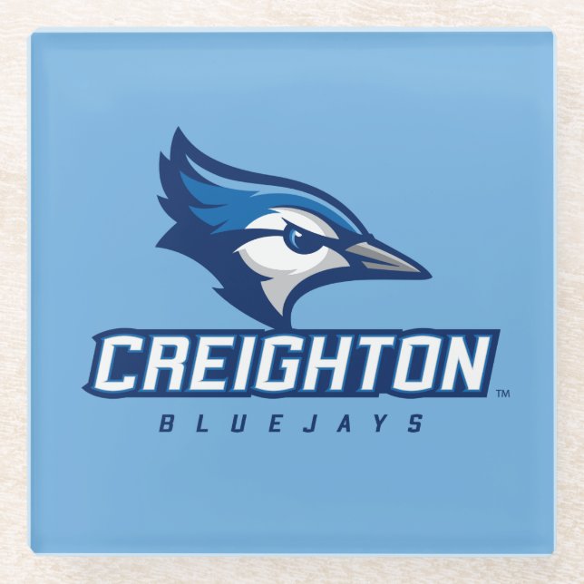 Creighton University Bluejays Glass Coaster (Front)