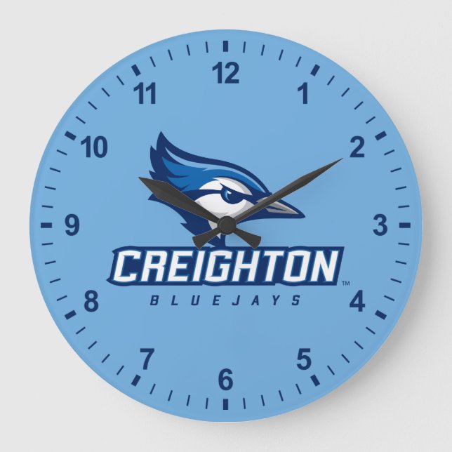 Creighton University Bluejays Large Clock (Front)
