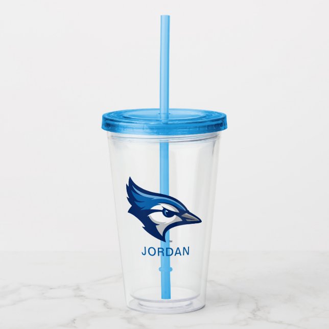 Creighton University Bluejays Logo Acrylic Tumbler (Front)