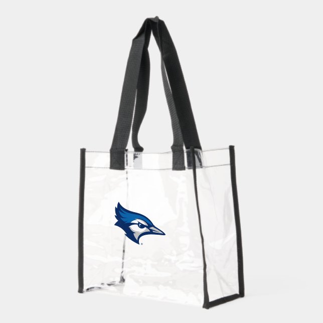 Creighton University Bluejays Logo Clear Tote Bag (Left)