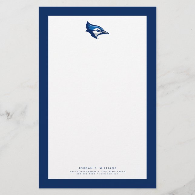 Creighton University Bluejays Logo Stationery (Front)