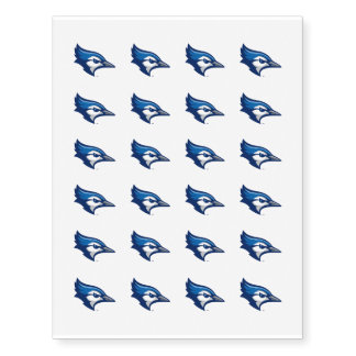Creighton University Bluejays Logo Temporary Tattoos