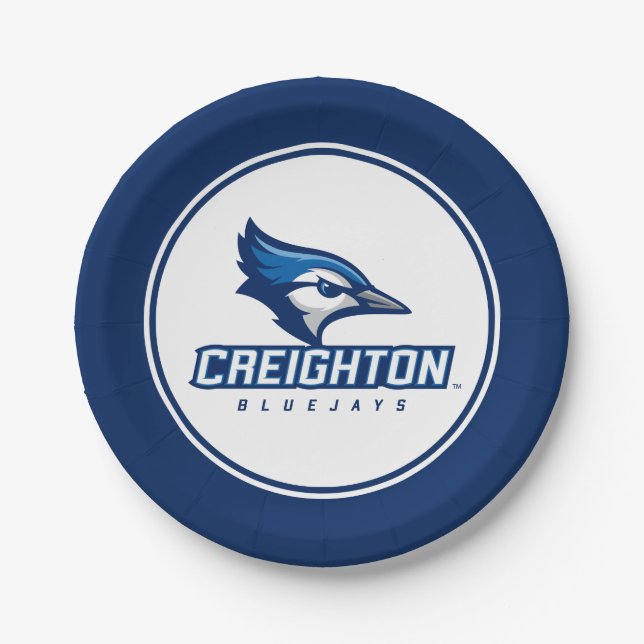 Creighton University Bluejays Paper Plates (Front)