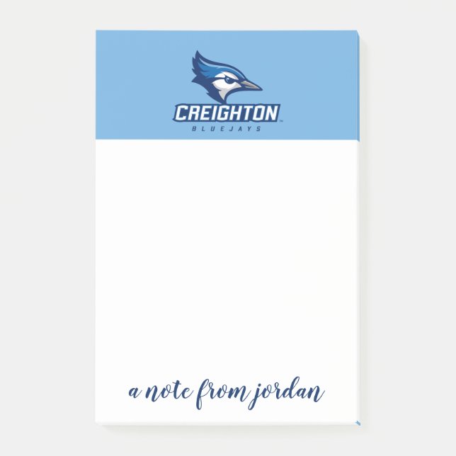 Creighton University Bluejays Post-it Notes (Front)