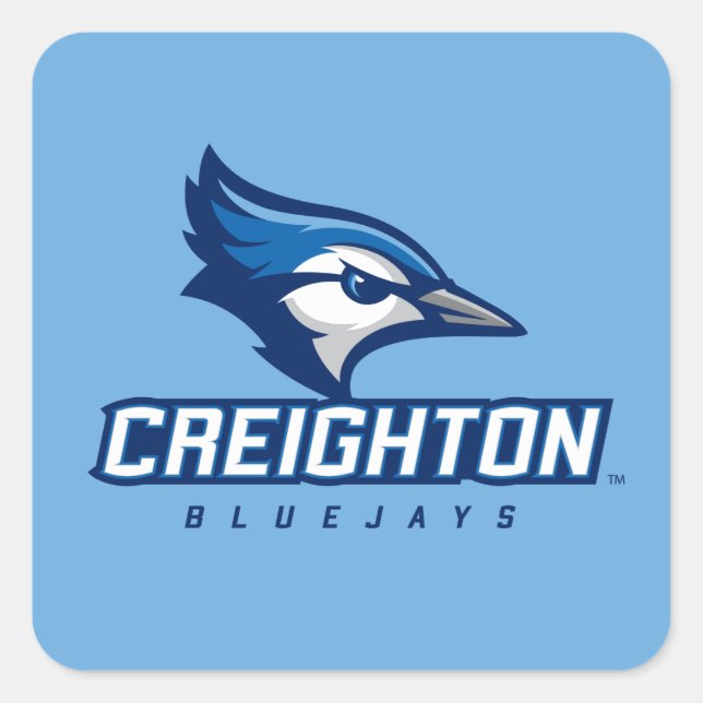 Creighton University Bluejays Square Sticker (Front)