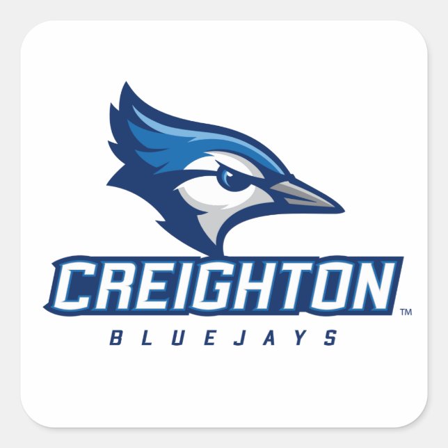Creighton University Bluejays Square Sticker (Front)