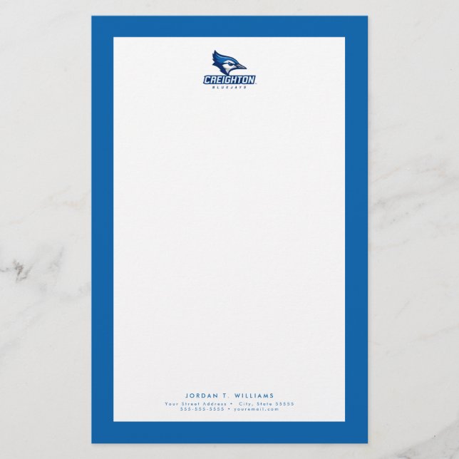 Creighton University Bluejays Stationery (Front)