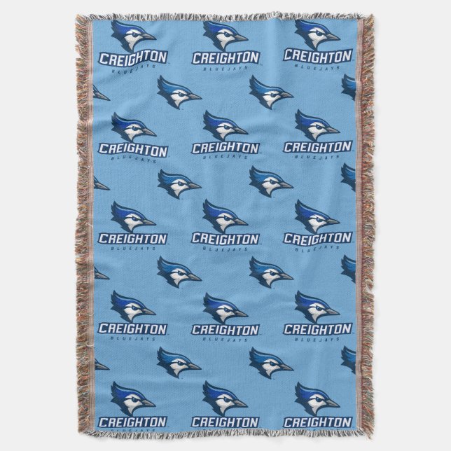 Creighton University Bluejays Throw Blanket (Front Vertical)