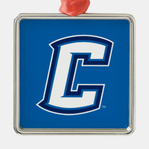 Creighton University C Metal Ornament