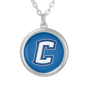 Creighton University C Silver Plated Necklace