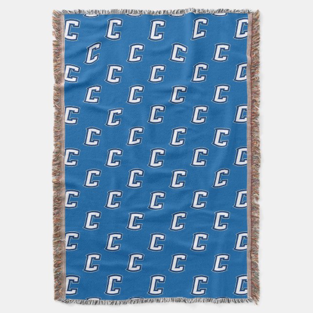 Creighton University C Throw Blanket (Front Vertical)