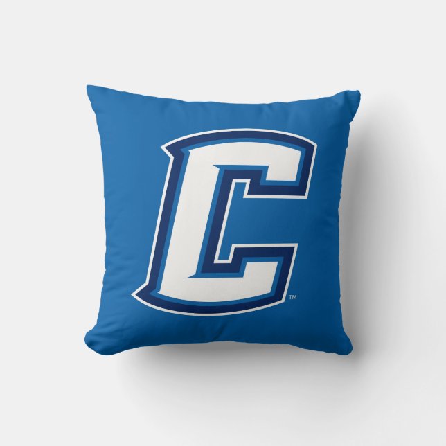 Creighton University C Throw Pillow (Front)