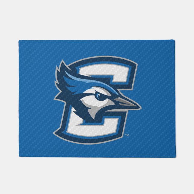 Creighton University Carbon Fiber Pattern Doormat (Front)