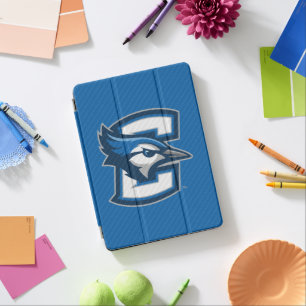 Creighton University Carbon Fiber Pattern iPad Pro Cover