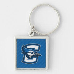 Creighton University Carbon Fiber Pattern Keychain