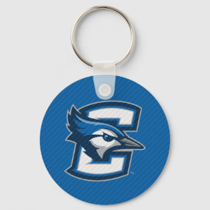 Creighton University Carbon Fiber Pattern Keychain