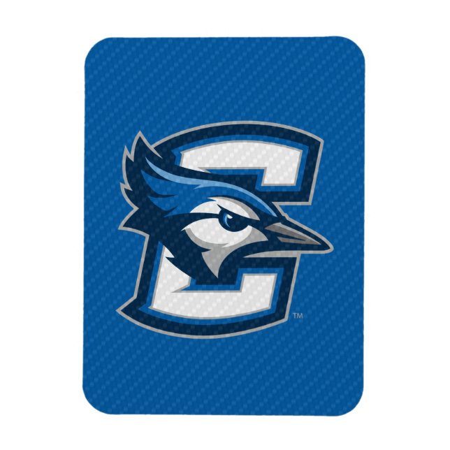 Creighton University Carbon Fiber Pattern Magnet (Vertical)