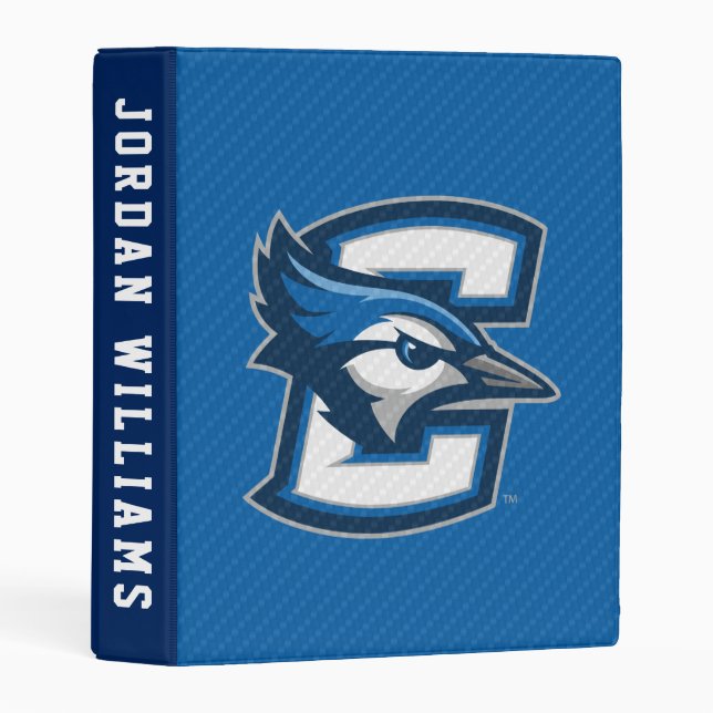 Creighton University Carbon Fiber Pattern Mini Binder (Front/Spine)