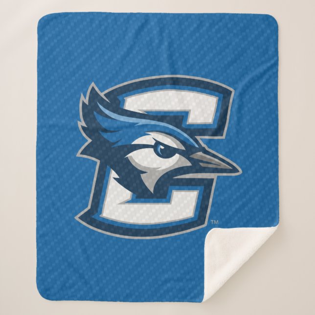 Creighton University Carbon Fiber Pattern Sherpa Blanket (Front)