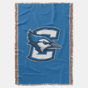 Creighton University Carbon Fiber Pattern Throw Blanket