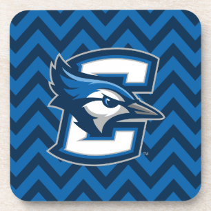 Creighton University Chevron Pattern Beverage Coaster