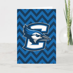 Creighton University Chevron Pattern Card