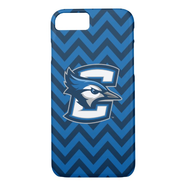 Creighton University Chevron Pattern Case-Mate iPhone Case (Back)