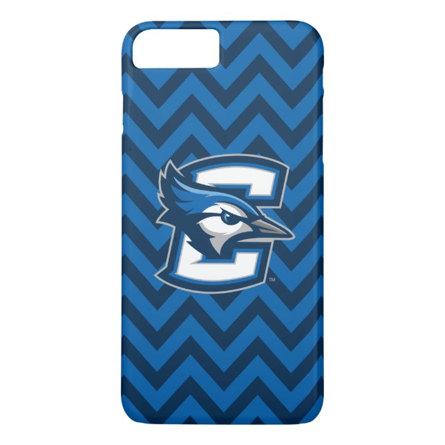Creighton University Chevron Pattern Case-Mate iPhone Case (Back)