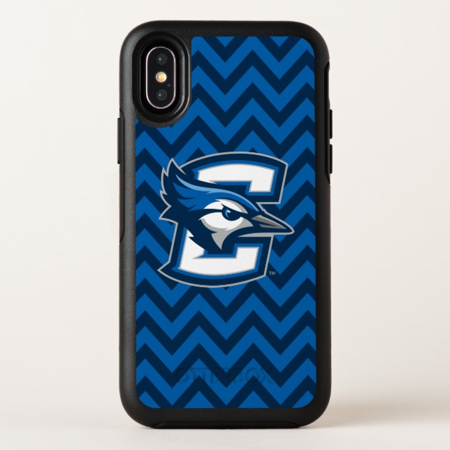 Creighton University Chevron Pattern Otterbox iPhone Case (Back)