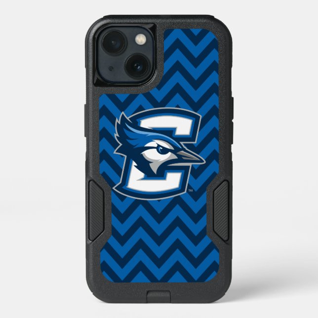 Creighton University Chevron Pattern Otterbox iPhone Case (Back)