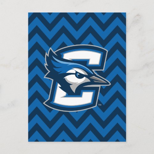 Creighton University Chevron Pattern Postcard