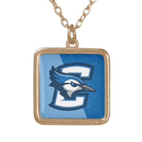 Creighton University Color Block Distressed Gold Plated Necklace