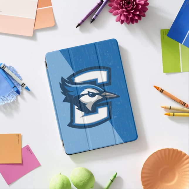 Creighton University Color Block Distressed iPad Pro Cover (Desk)