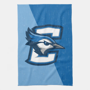 Creighton University Color Block Distressed Kitchen Towel