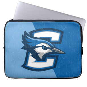 Creighton University Color Block Distressed Laptop Sleeve