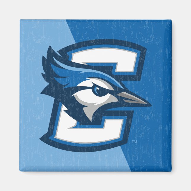 Creighton University Color Block Distressed Magnet (Front)