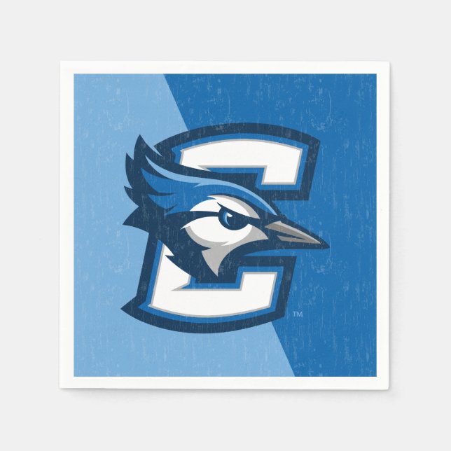 Creighton University Color Block Distressed Napkins (Front)