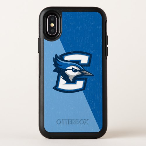 Creighton University Color Block Distressed OtterBox Symmetry iPhone X Case