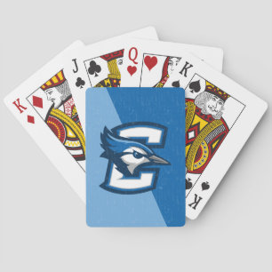 Creighton University Color Block Distressed Poker Cards