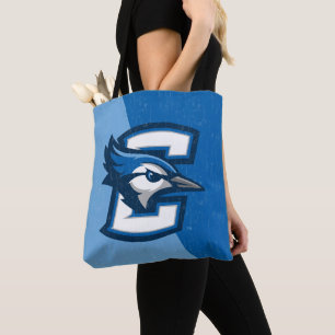 Creighton University Color Block Distressed Tote Bag