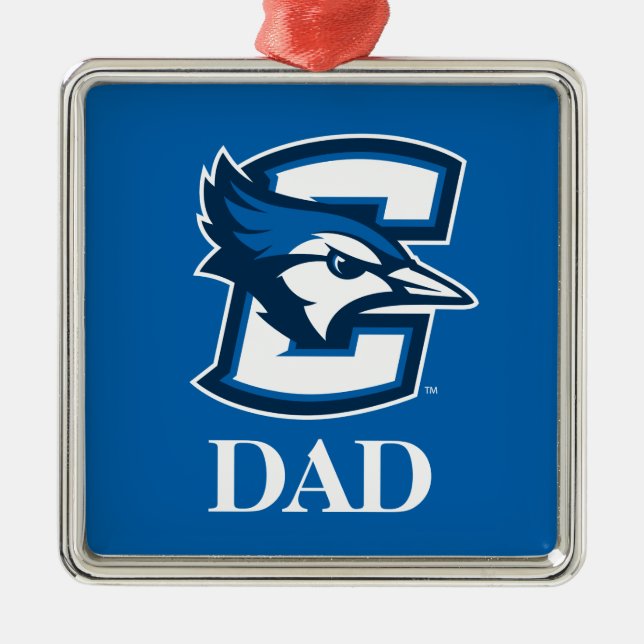 Creighton University Dad Metal Ornament (Front)