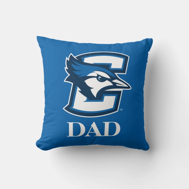 Creighton University Dad Throw Pillow (Front)