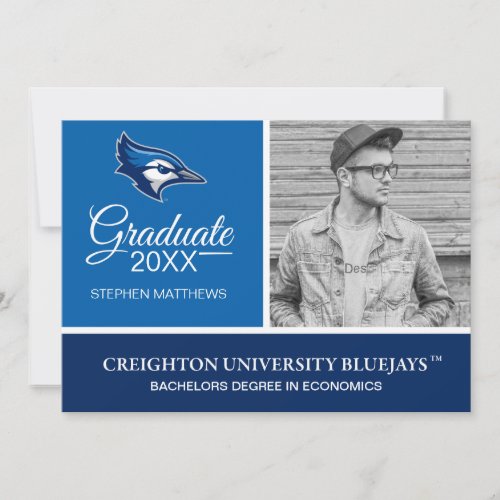 Creighton University  Graduation Invitation