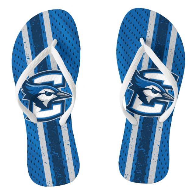 Creighton University Jersey Flip Flops (Footbed)