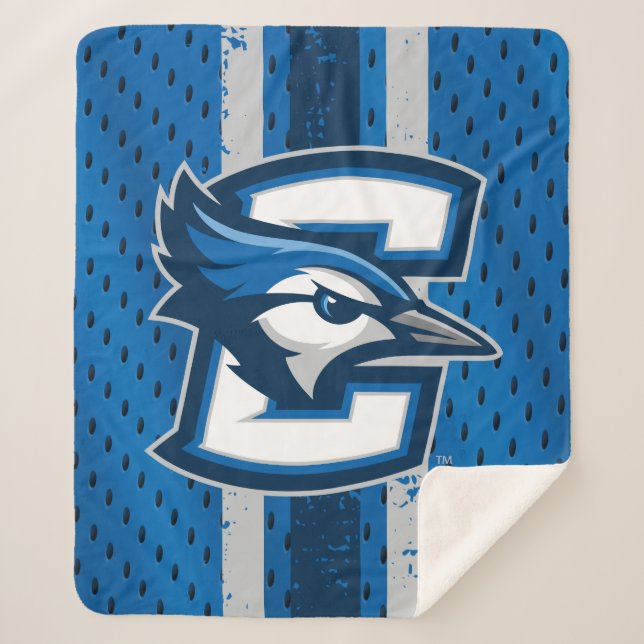 Creighton University Jersey Sherpa Blanket (Front)