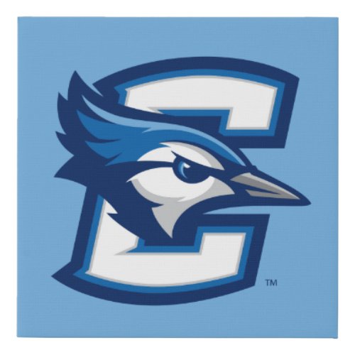 Creighton University Logo C Faux Canvas Print