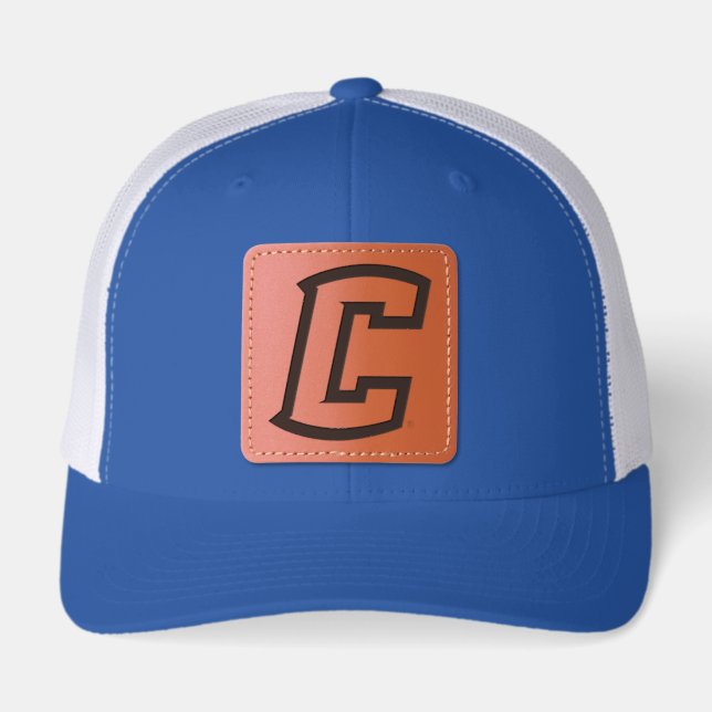 Creighton University Logo C Leather Patch Hat (Front)